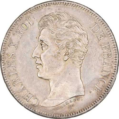 [#973441] コイン、フランス、シャルル10世、5フラン、1826年、パリ、AU、銀、KM:720.1｜WORLD RESOURCE【QUEEN店】