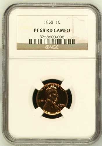 1958年 P スモールセント リンカーン、ウィートイヤーズ リバース NGC PF-68 RD カメオ 91,960円