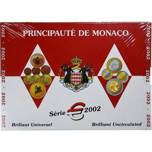 [#1284391] モナコ、1 セントから 2 ユーロ、2002 年、モネ・ド・パリ、BU、MS