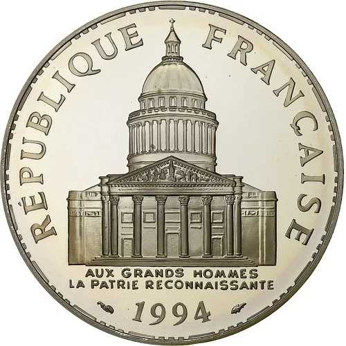[#1260877] フランス、100 フラン、パンテオン、1994 年、パリ、プルーフ、シルバー、MS｜WORLD RESOURCE【QUEEN店】
