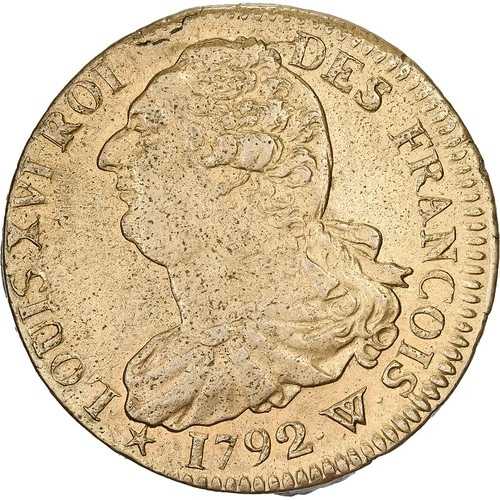 [#981520] フランス、ルイ 16 世、2 ソル、1792 / AN 4、リール、メタル ド クロシュ、オーストラリア｜WORLD RESOURCE【QUEEN店】