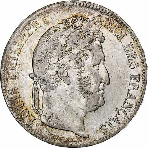 [#1307808] フランス、ルイ フィリップ、5 フラン、1840 年、パリ、銀、AU(50-53)、ガド