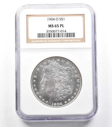 1904-O モルガン銀貨 MS65 PL NGC *2166 98,615円