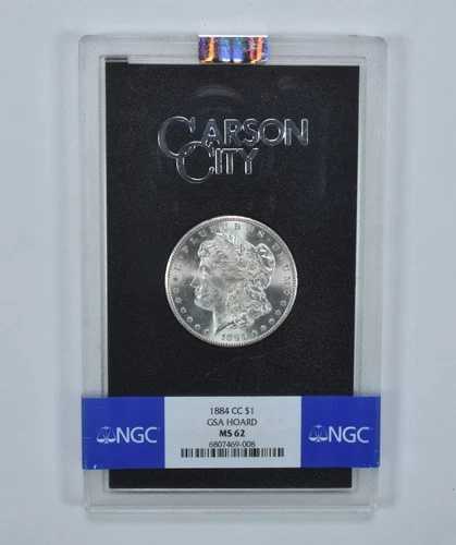 1884-CC モルガン銀貨 GSA ホード MS62 NGC