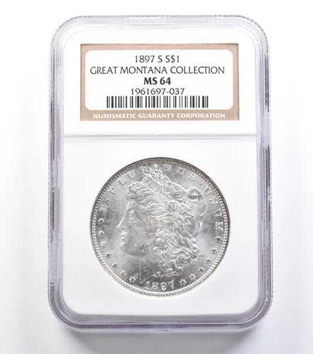 1897-S モルガン銀貨 グレートモンタナコレクション MS64 NGC *0886 98,615円