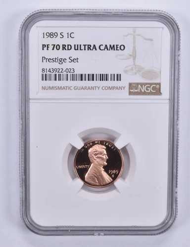 1989-S リンカーン記念セント プレステージセット PF70 UCAM NGC ブラウンラベル 98,615円