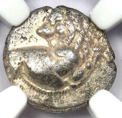 トラキア・ケルソネソス AR ヘミドラクマ ライオン銀貨 紀元前300年 - NGC Choice XF (EF)