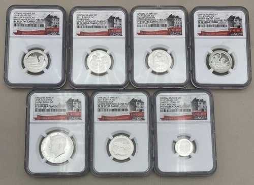 2017年米国シルバープルーフセット ? NGC PF70 UCAM ? 限定版 ? サンフランシスコ