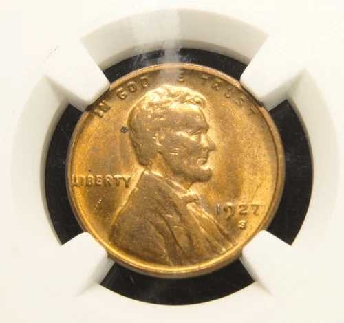 1927-S リンカーン小麦セント AU58 NGC