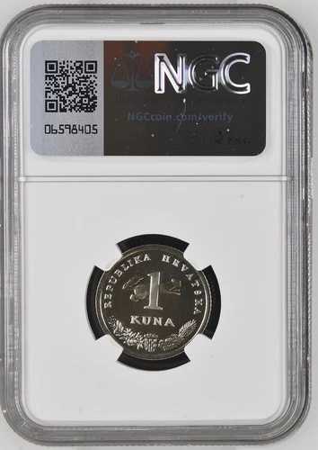 クロアチア コイン 1 クーナ 2021 NGC PF 69 ウルトラ カメオ-｜WORLD RESOURCE【QUEEN店】