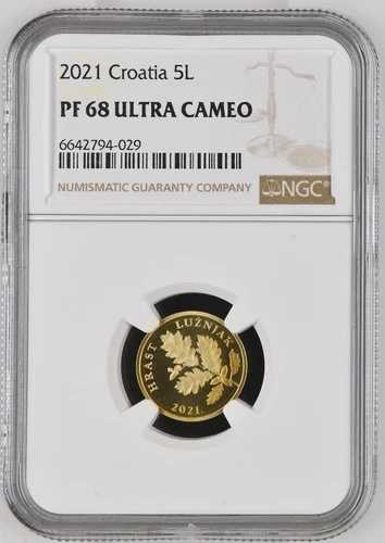 クロアチア 2021 NGC PF 68 ウルトラカメオ 5 リパコイン｜WORLD RESOURCE【QUEEN店】