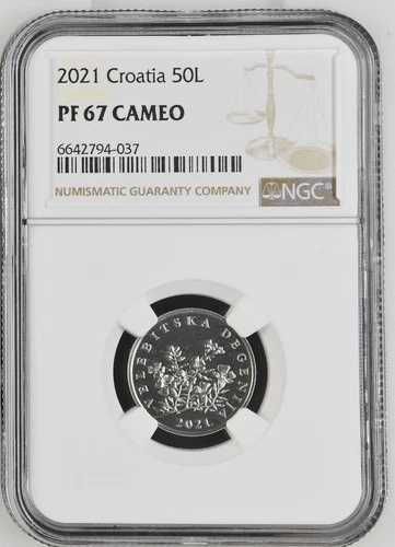 2021年クロアチア50リパコインNGC PF 67カメオ｜WORLD RESOURCE【QUEEN店】