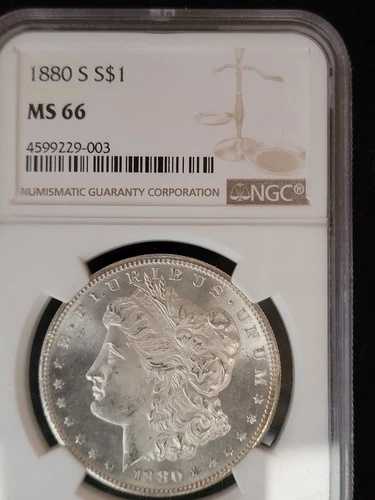 1880 S $1 NGC MS66 4599229-003｜WORLD RESOURCE【QUEEN店】