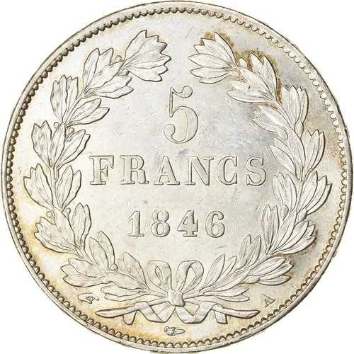 [#844609] コイン、フランス、ルイ フィリップ、5 フラン、1846 年、パリ、オーストラリア、シル、ver｜WORLD RESOURCE【QUEEN店】