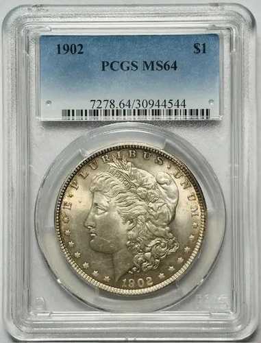 1902年 P モルガン銀貨 PCGS MS-64