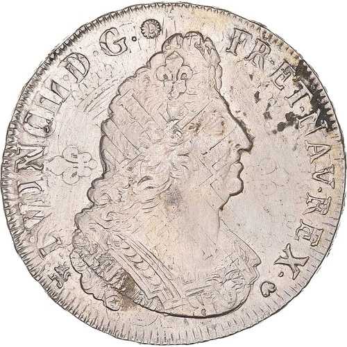 [#1044953] コイン、フランス、ルイ 14 世、エキュ オ パルム??、エキュ、1694 年、レンヌ、レフォルメ 110,550円