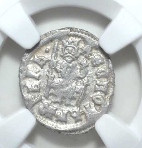 DJURADJ BRANKOVIC ( 1427-1456 )、セルビア AR DINAR、NGC認定、--64--