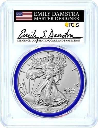 2023 W バーニッシュド シルバー イーグル PCGS SP70 アドバンスリリース ミント デザイナー ダムストラ 92,565円