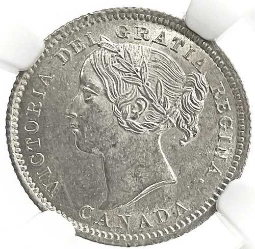 1900年 カナダ シルバー 10セント ヴィクトリア女王コイン NGC ミント ステート 62+