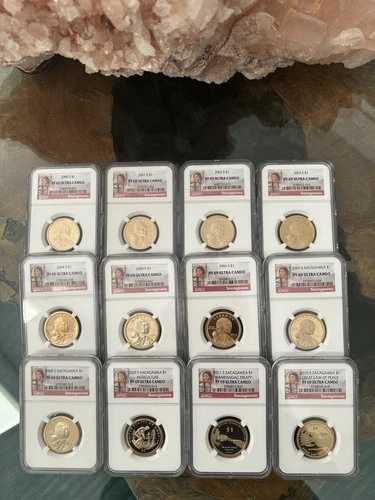 2000-2011 S SACAGAWEA ゴールデン ウルトラ カメオ NGC PF69 12 コイン セット｜WORLD RESOURCE【QUEEN店】