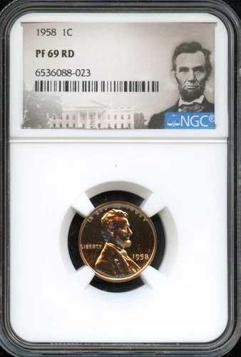 NGC - 小麦セント - 1セント - 1958年 - PF-69-RD