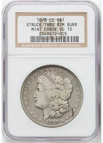 1878年カーソンシティ・モーガン銀貨 - ミントエラーコイン - 希少