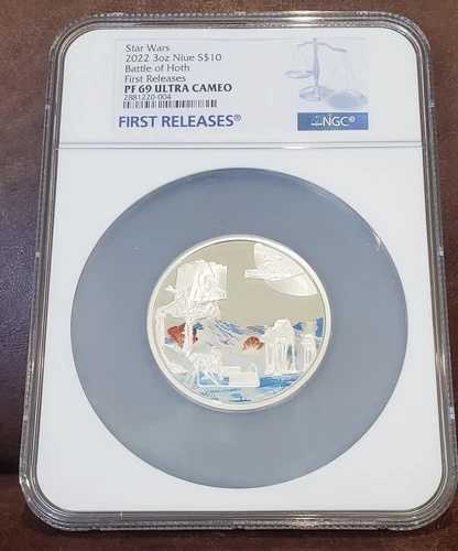 2022年 スター・ウォーズ NGC PF 69 NIUE 3オンス シルバー $10 \