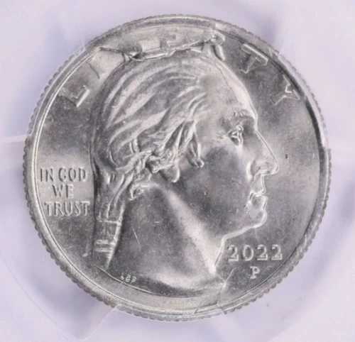 2022-P アメリカ人女性用クォーター硬貨 ウィルマ・マンキラー カド ダイブレイク PCGS MS-64 ロット D363