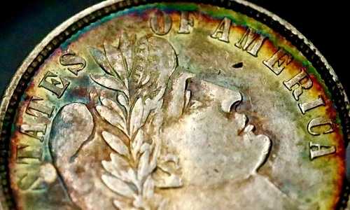 1900年 10セント バーバー ダイム - NGC AU 58 - 虹彩虹色 OBV/REV CC535｜WORLD RESOURCE【QUEEN店】