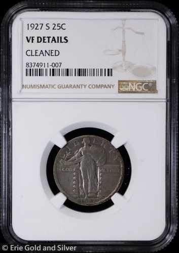 1927-S 25C スタンディングリバティクォーター NGC VF 詳細