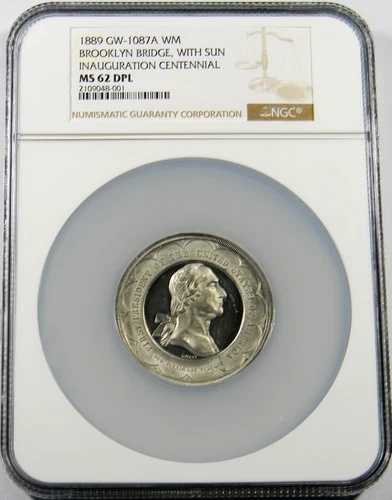 1889年就任100周年記念メダル NGC MS 62 DPL Lovett R-5