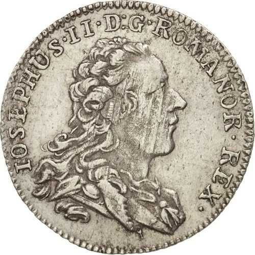 [#410660] オーストリア、トークン、ヨーゼフ2世、1764年、AU(50-53)、銀