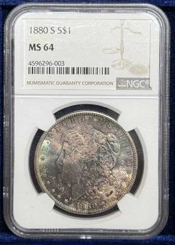 1880年 S モルガン銀貨 NGC MS-64|WORLD RESOURCE【QUEEN店】