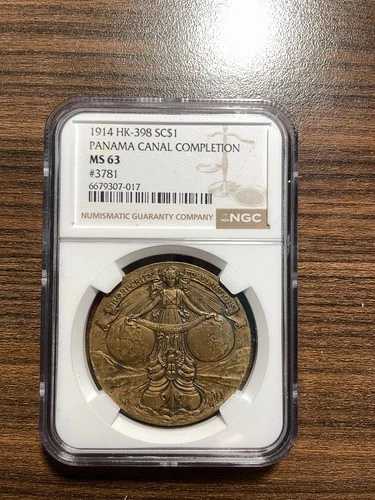 1914 HK-398 いわゆるドル SC$1 パナマ運河完成 NGC MS 63 #3781｜WORLD RESOURCE【QUEEN店】