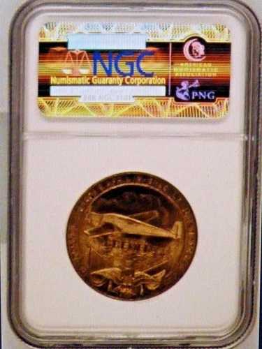 1928年 東西大西洋横断記念メダル NGC MS 63