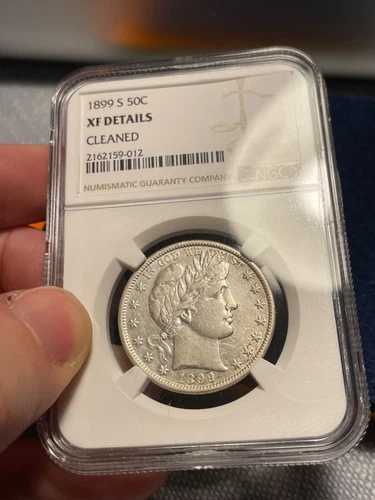 (#101512) バーバーハーフダラー：1899 S. NGC XFの詳細。(ビデオをご覧ください)