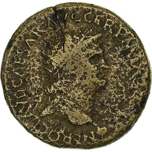 [#1271343] ネロ、デュポンディウス、62-68年、ローマ、非常に珍しい、ブロンズ、VF、RIC:375/6