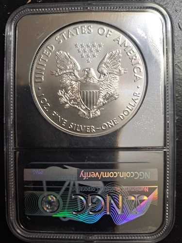 2020年 アメリカン シルバーイーグル NGC MS70 ファーストリリース マーカンティサイン入り フォイルコア