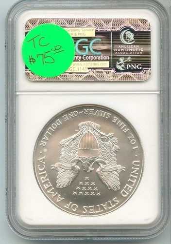 1997年 1ドル シルバーイーグル 1オンス NGC MS69 コイン認定 - RK702