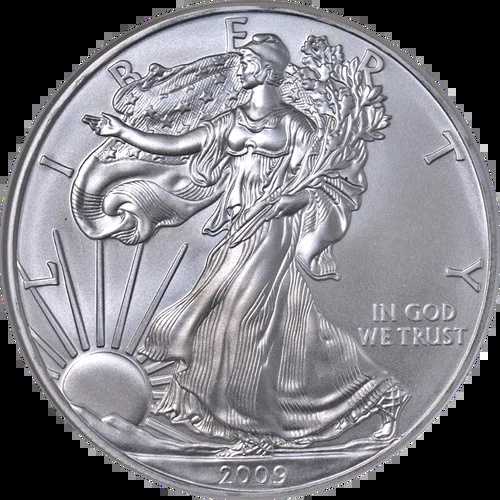 2009年 シルバー アメリカンイーグル $1 NGC MS69 アーリーリリース ブルーラベル - 在庫あり