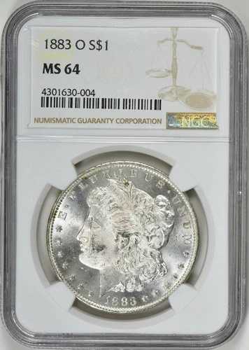 1883-O モルガン・ダラー NGC MS64