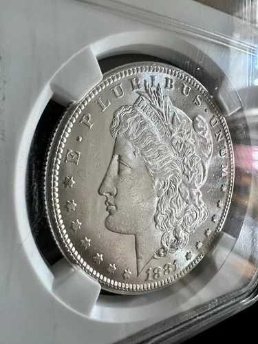 1881-S $1 モーガン シルバー ドル NGC MS62 新品未使用コイン!