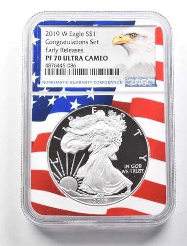 2019-W アメリカン シルバー イーグル コングラチュレーション セット ER PF70 UCAM NGC *2661