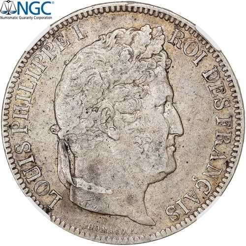[#1069967] フランス、ルイ・フィリップ1世、5フラン、1831年、バイヨンヌ、銀貨、NGC、XF40｜WORLD RESOURCE【QUEEN店】