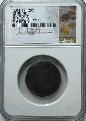 希少なSS中央アメリカ難破船を象ったNGC製自由の女神像25セント硬貨 1838-1857年｜WORLD RESOURCE【QUEEN店】