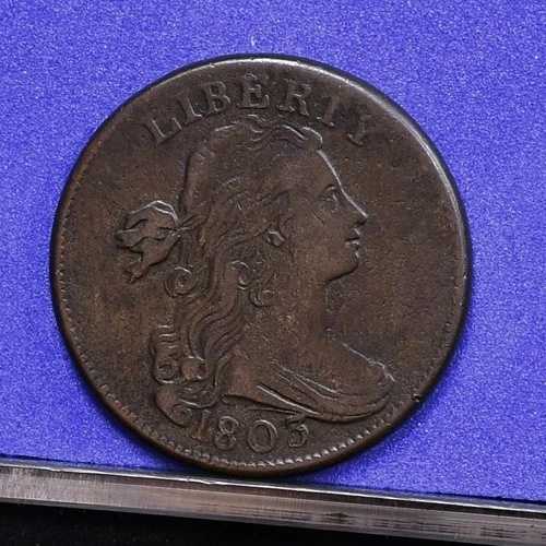 1803年ラージセント - Sm日付、Sm Frac - ChVF Dtls、軽い表面ピット（#58685-L）