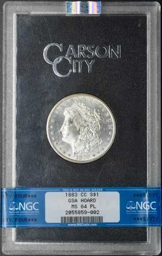 1883 CC モルガン銀貨 GSA ホード NGC MS 64 PL ?COINGIANTS?