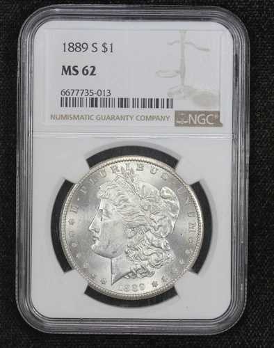 1889-S モルガン・ダラー NGC MS-62 438K