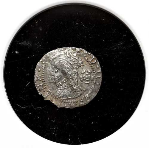イングランド、エリザベス1世（1558-1603年）。銀貨3ファーシング、希少、1561年、NGC AU詳細