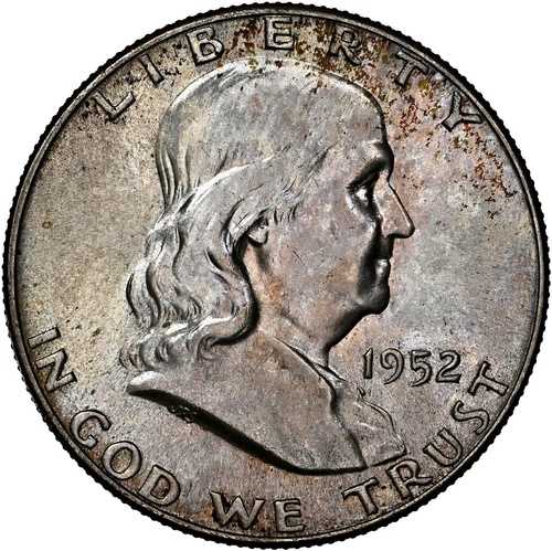 1952-P 50C MS66+FBL NGC CAC レジストリ フルベルライン レアプラス写真ビジョンの逸品!